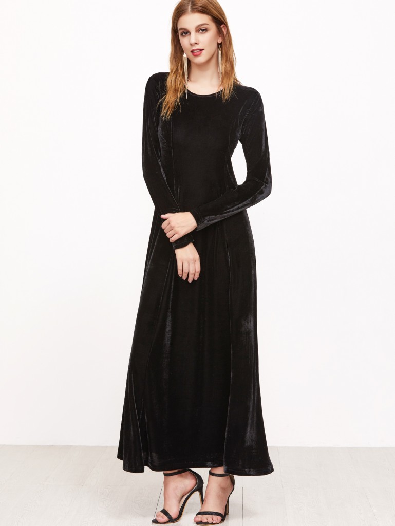http://us.shein.com/Black-Long-Sleeve-A-Line-Velvet-Dress-p-326424-cat-1727.html