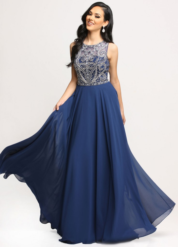 Beautiful in Blue: 9 Navy & Turquoise Gowns for Prom 2017 - Sparkle ...