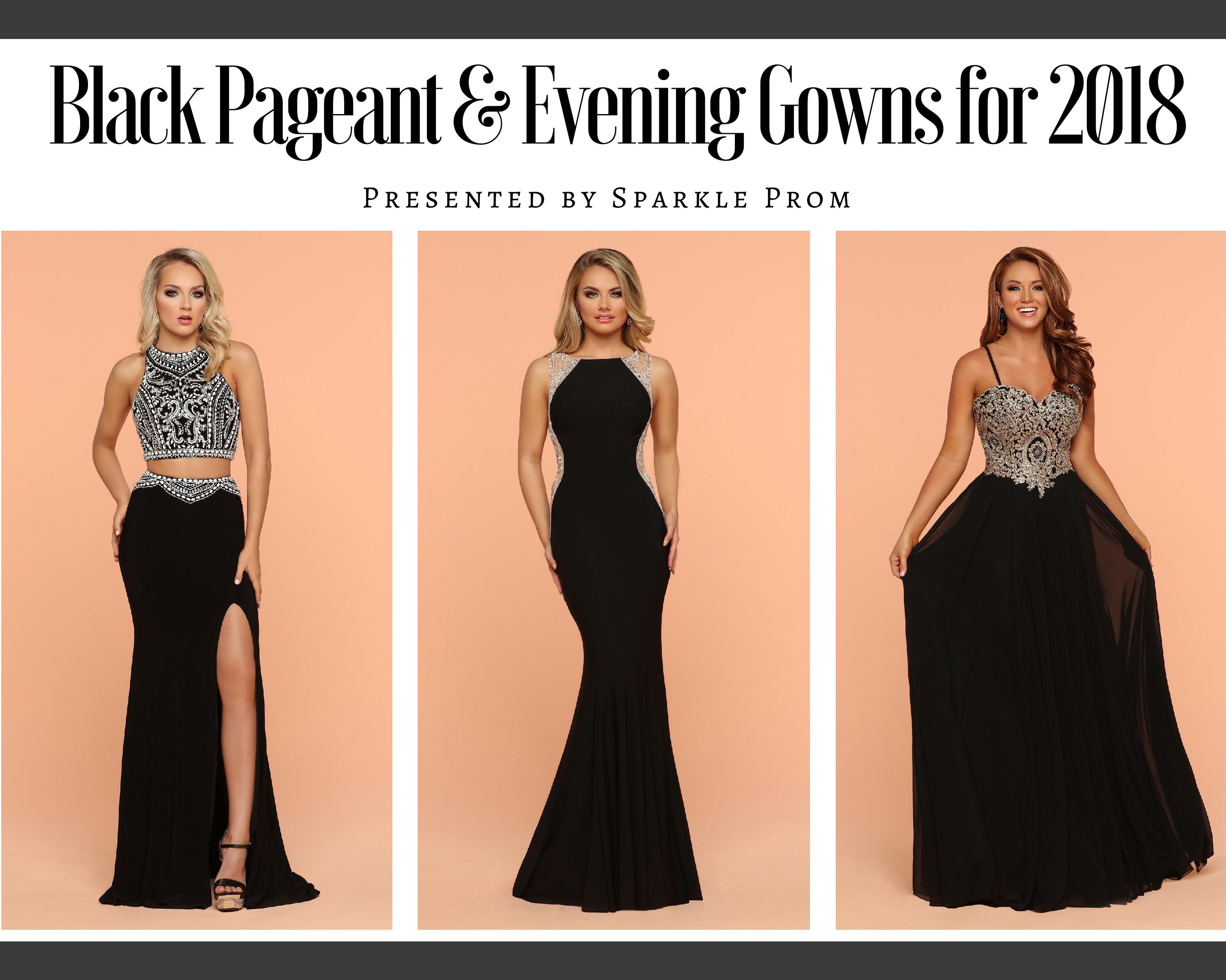 Black Pageant Gowns & Long Evening Dresses for 2018 – Sparkle Prom Fashion Blog