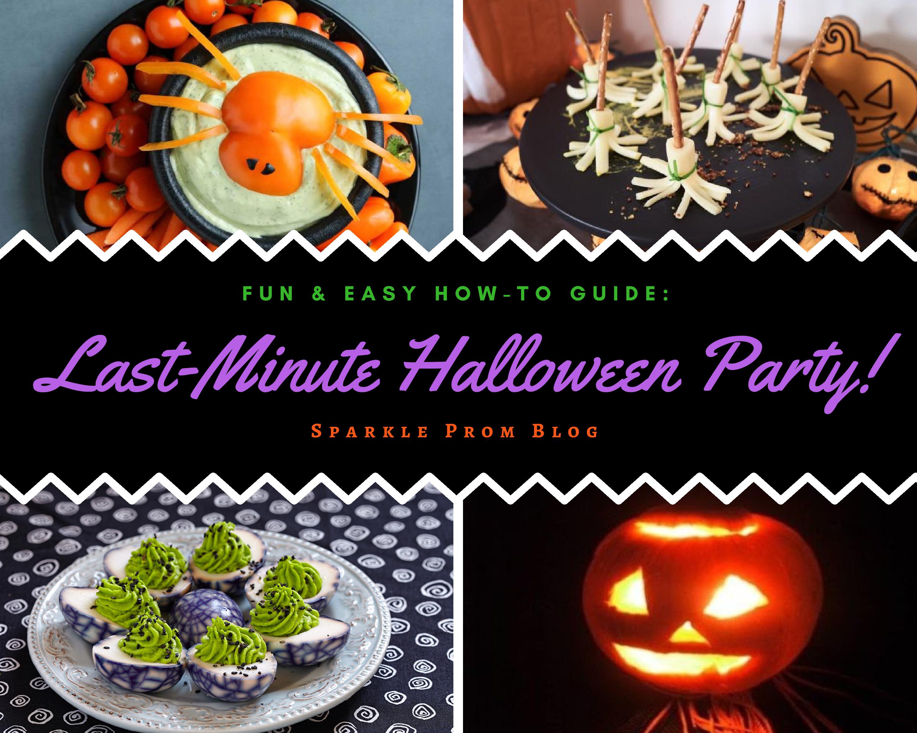 Fun & Easy Last-Minute Halloween Party How-to Guide – Sparkle Prom Blog