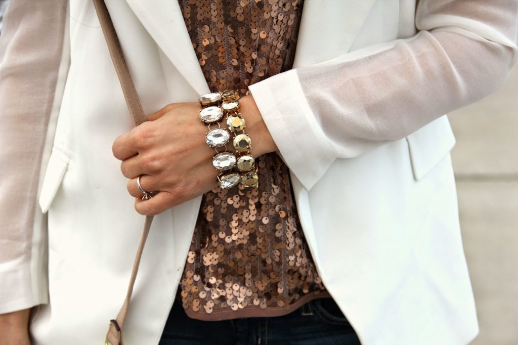 How to Accessorize a Sequin Dress Sparkle Prom