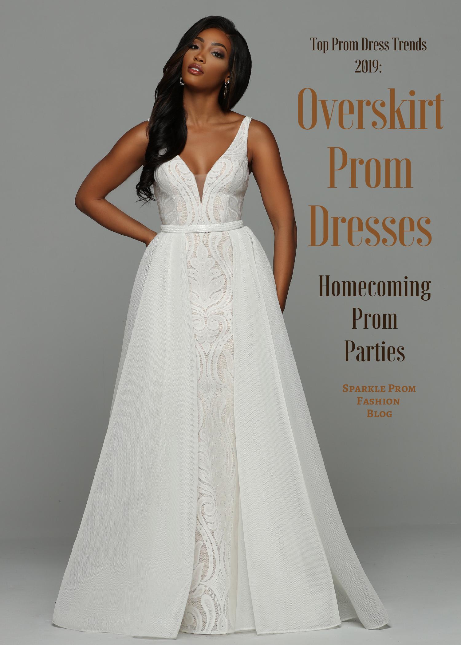 Top Prom Dress Trends 2019: Overskirt Prom Dresses – Sparkle Prom Blog