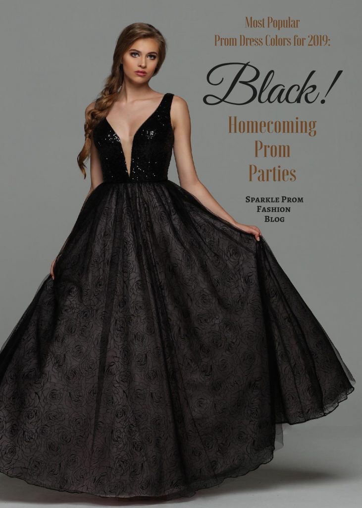 black prom dress look