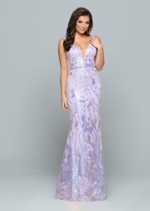 Modest Fit & Flare: Sparkle Prom Style #72158