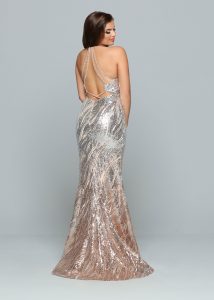 Fit & Flare Prom Dress Sparkle Prom Style #72186