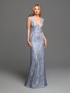 Plunging V-Neck Prom Dresses for 2023: Sparkle Prom Style #72232
