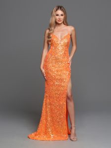 Plunging V-Neck Prom Dresses for 2023: Sparkle Prom Style #72235