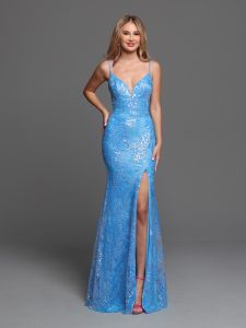 Plunging V-Neck Prom Dresses for 2023: Sparkle Prom Style #72259