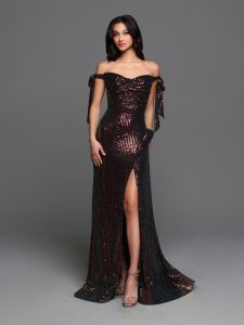 Modest Prom Dresses for 2023: Sparkle Prom Style #72266