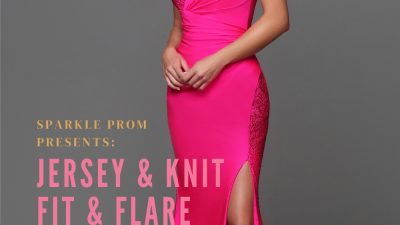 Jersey Knit Fit & Flare Prom Dresses for 2023
