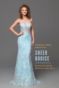 Sheer Corset Bodice Prom Dresses for 2023